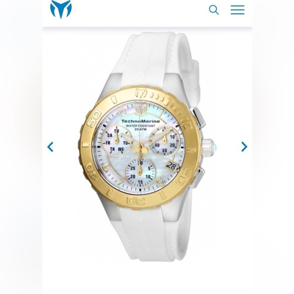 TECHNOMARINE Cruise Lady 40mm Stainless Steel Gold/white